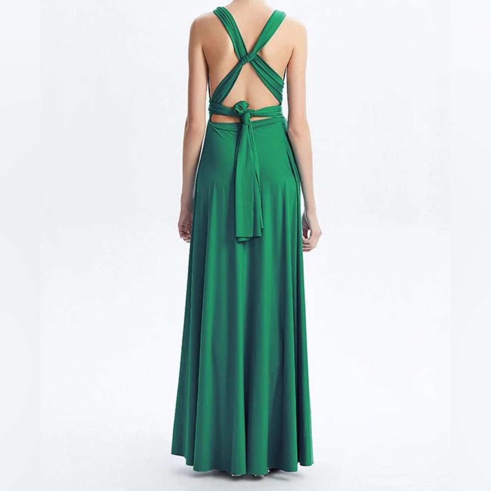 Elegant Green Multiway Dress